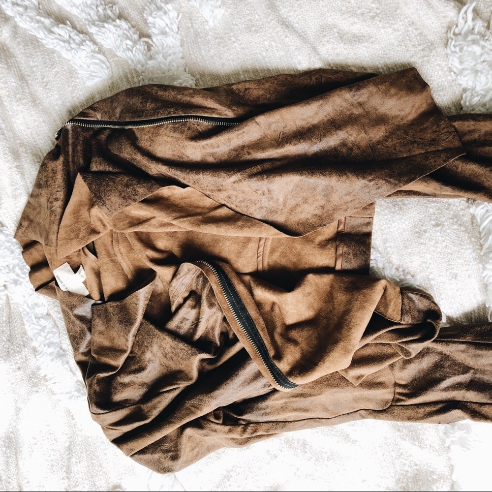 Silence + Noise leather/suede jacket